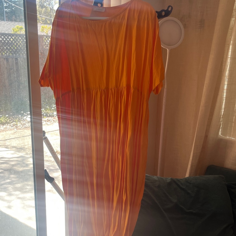 Vibrant yellow Midi Dress